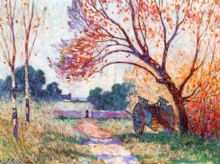 A Cart By The Side Of The Path — Ferdinand Du Puigaudeau