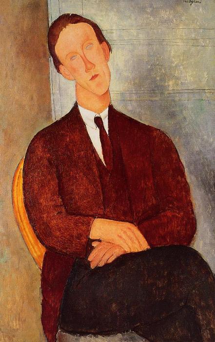 Portrait Of Morgan Russell — Amedeo Clemente Modigliani