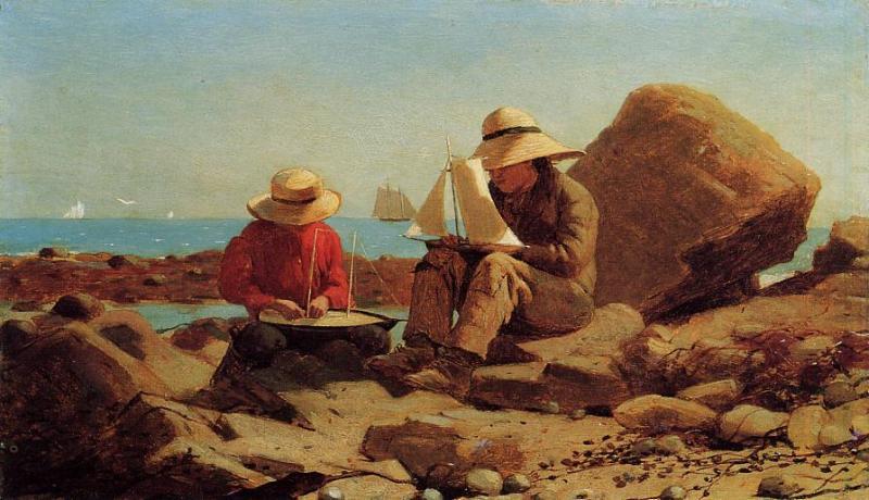 The Boat Builders (aka Ship Building) — Winslow Homer