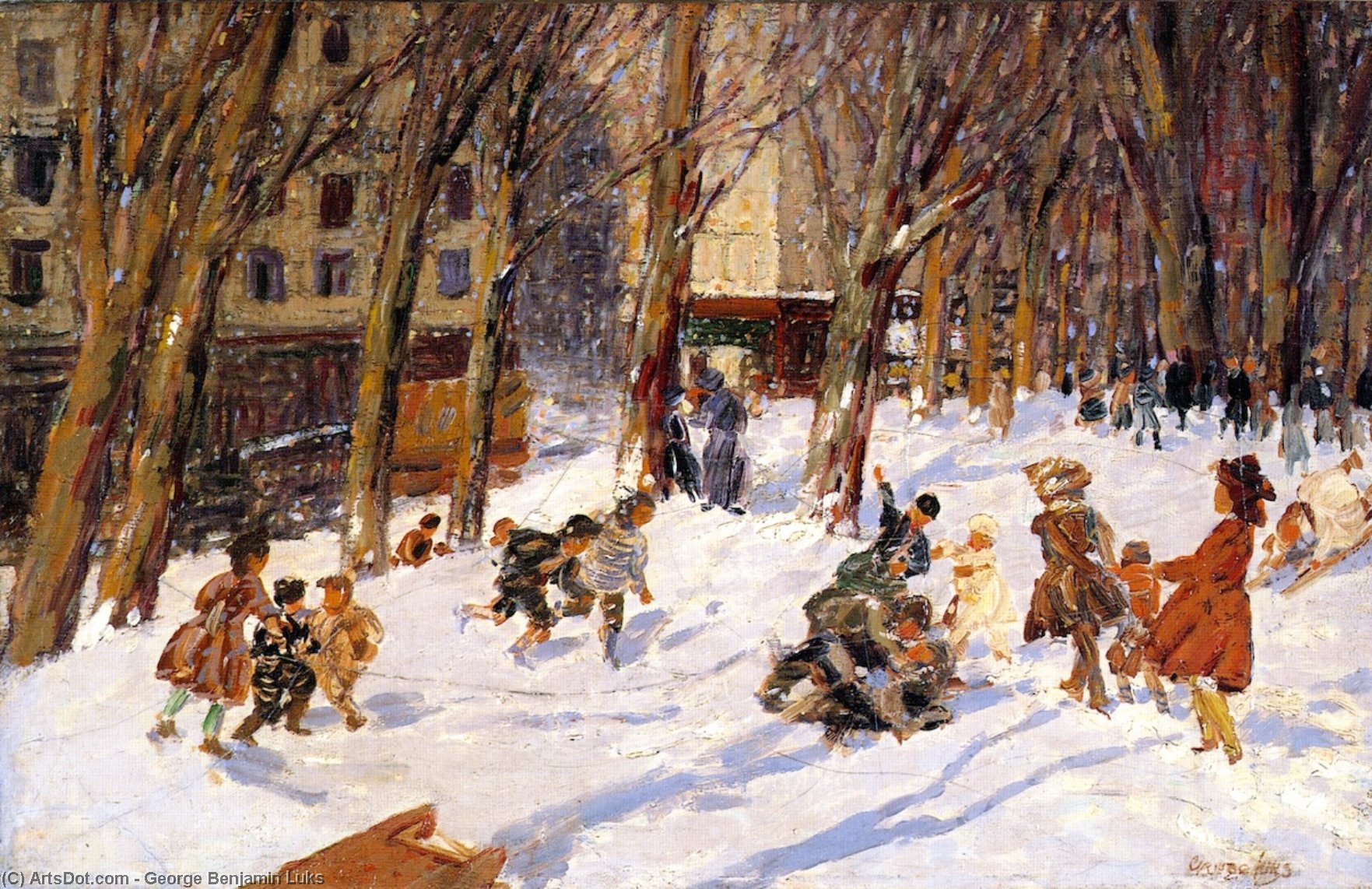 Winter - High Bridge Park — George Benjamin Luks