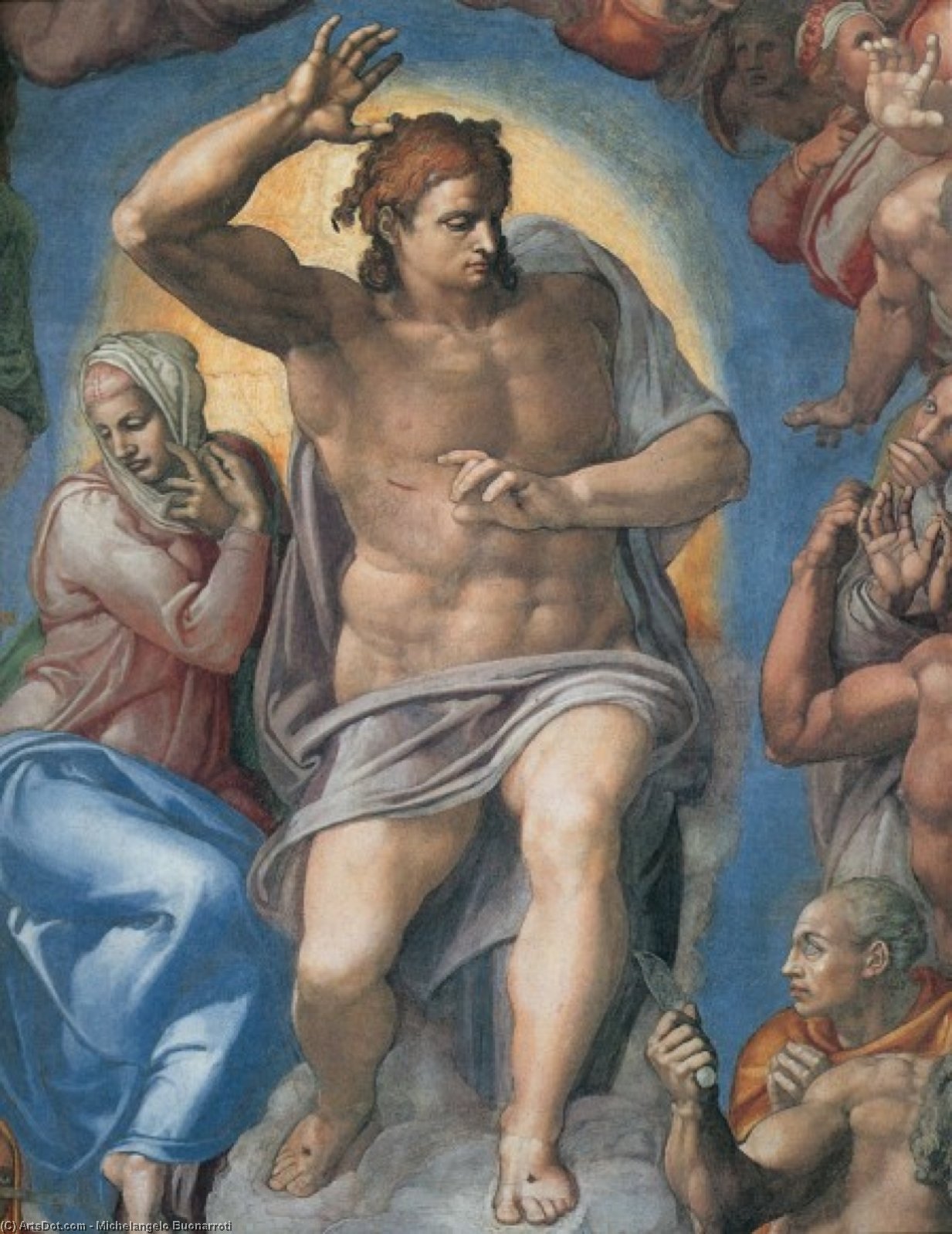 Letzten Gerichtstag Christi Urteilsrichter — Michelangelo Buonarroti