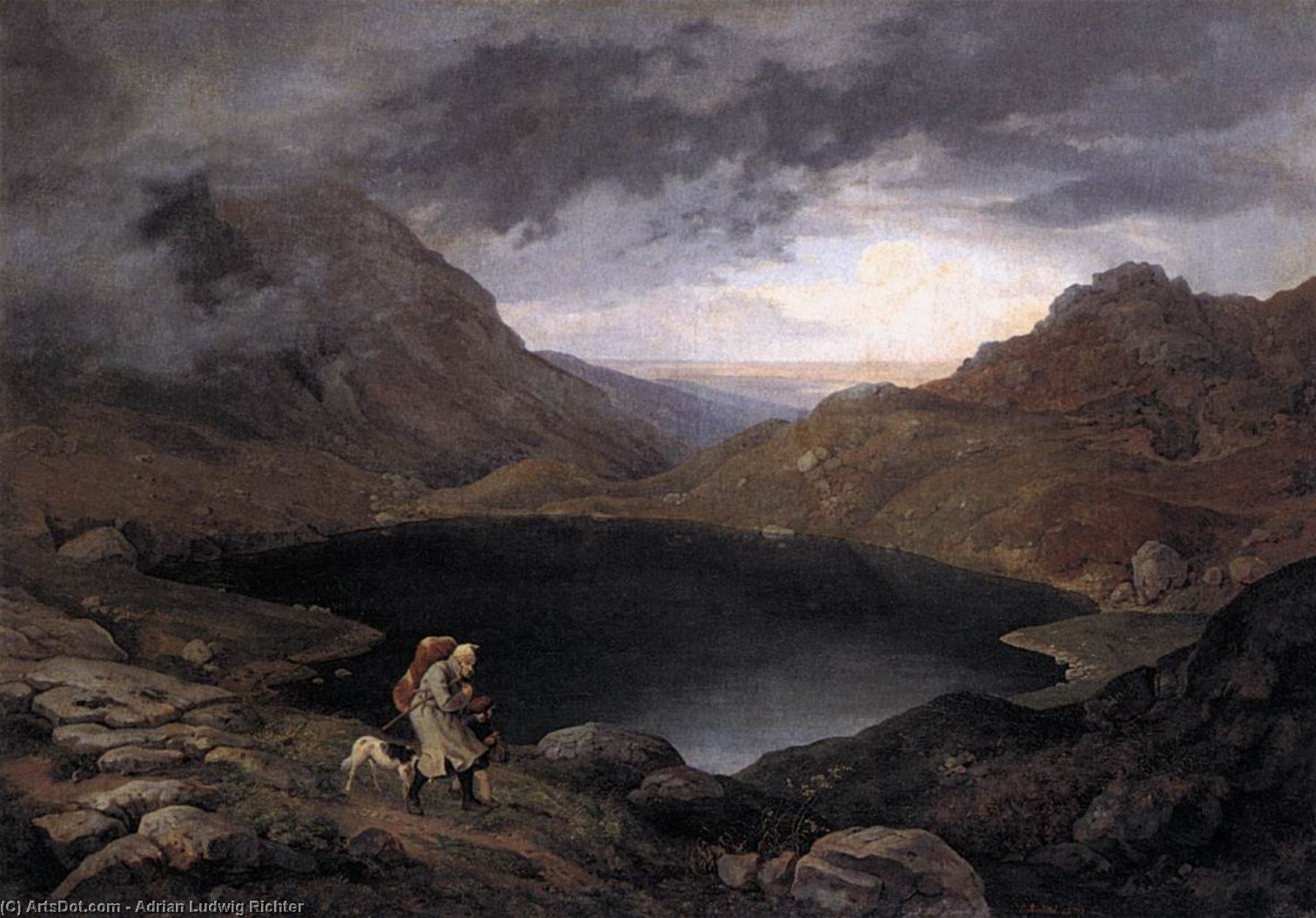 Pool In The Riesengebirge — Adrian Ludwig Richter