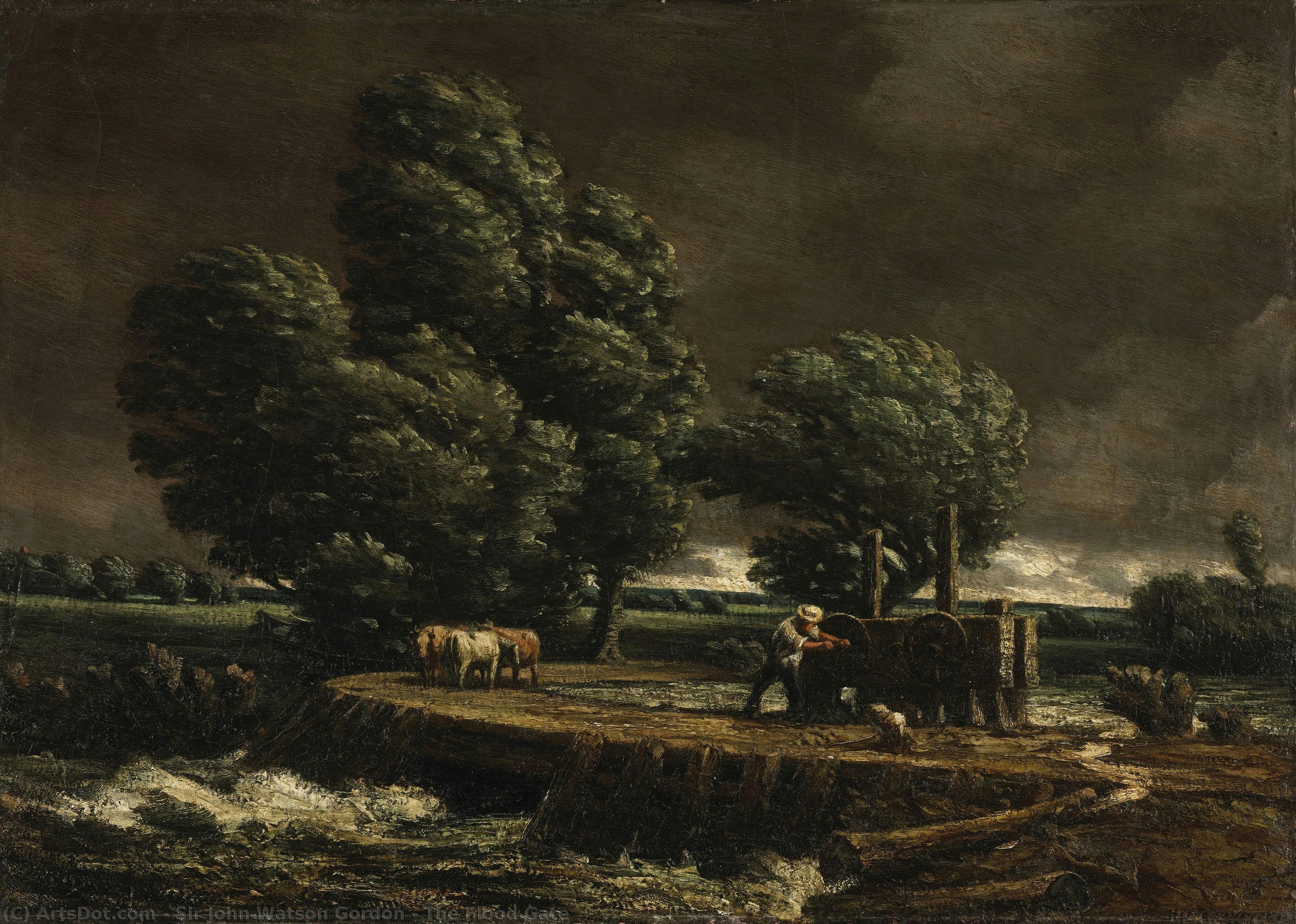 The Flood Gate — Sir John Watson Gordon