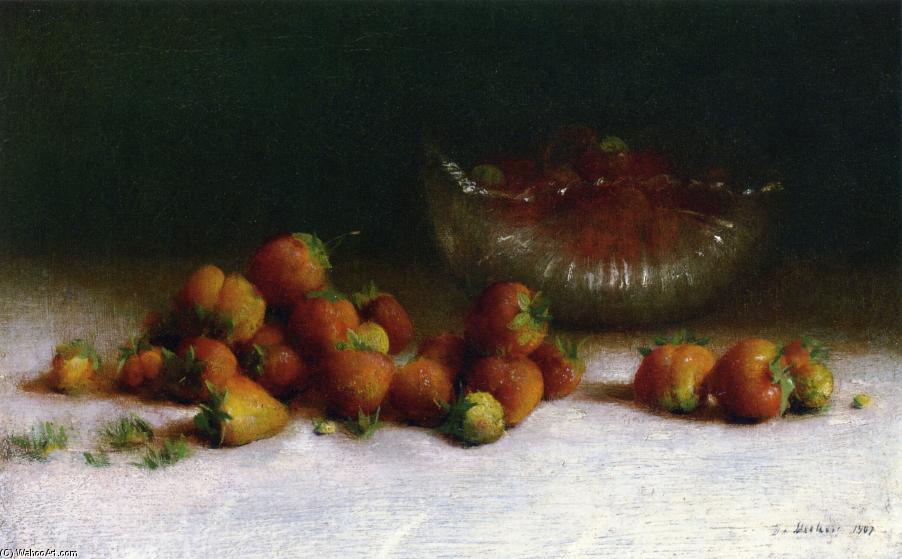 Strawberries In A Cut Glass Bowl — Joseph Decker
