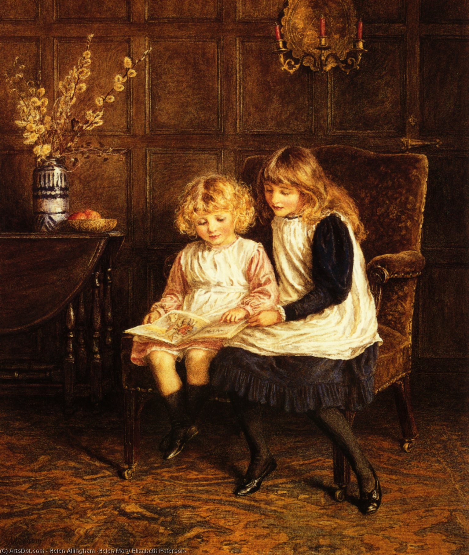 Reading Lesson — Helen Allingham (helen Mary Elizabeth Paterson)