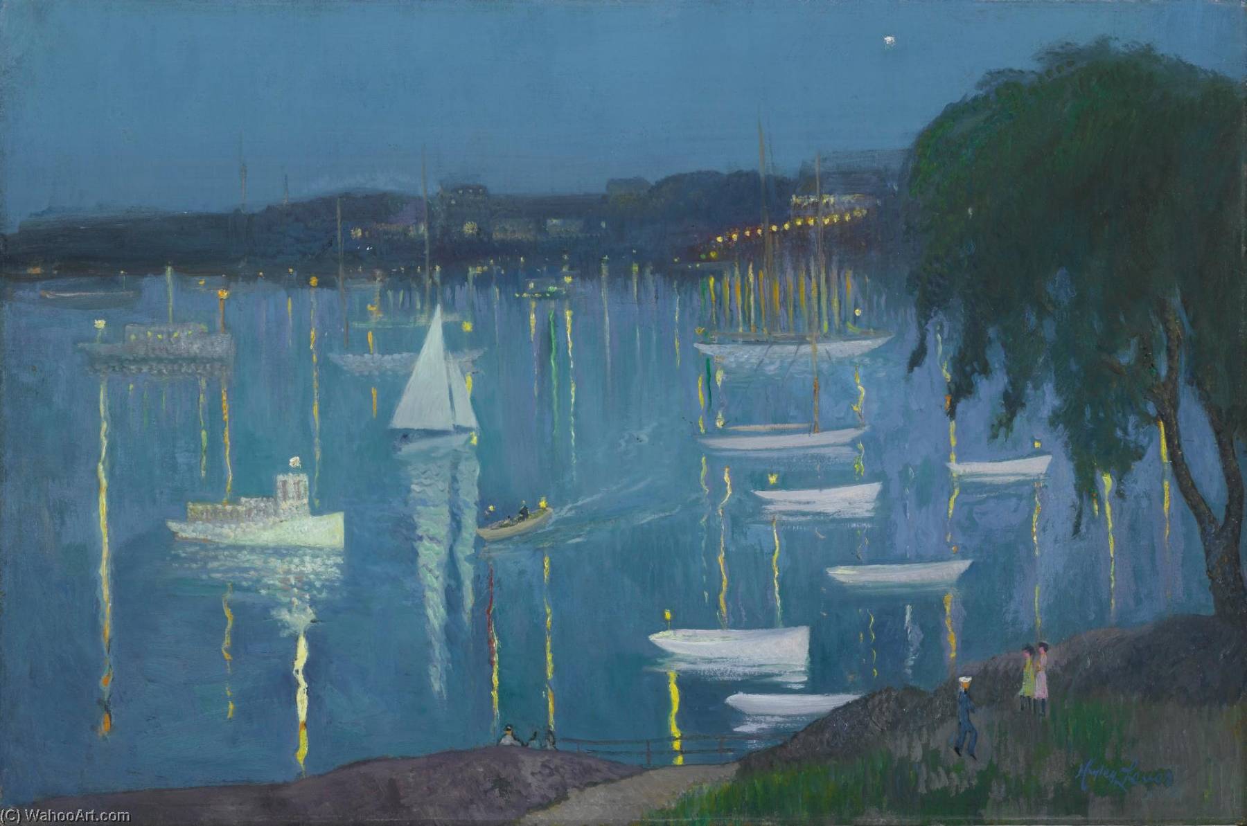 Nocturne, Marblehead, Massachusetts — Richard Hayley Lever