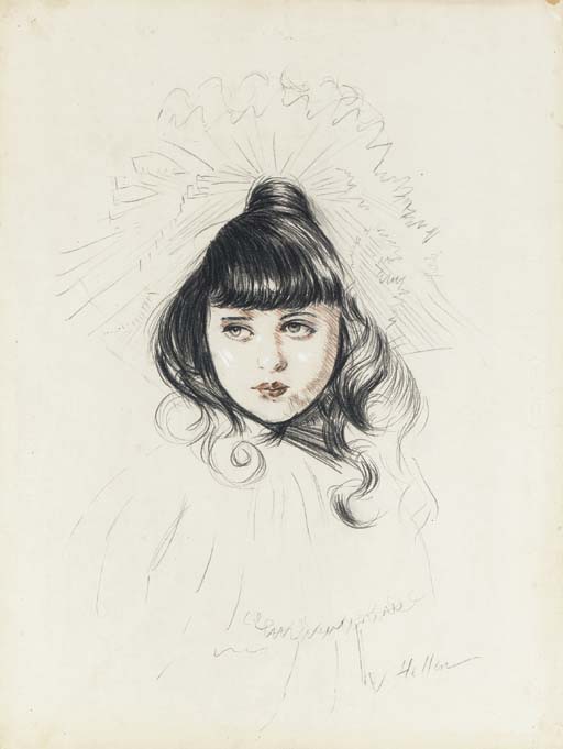 A Young Girl With A Hat — Paul César Helleu