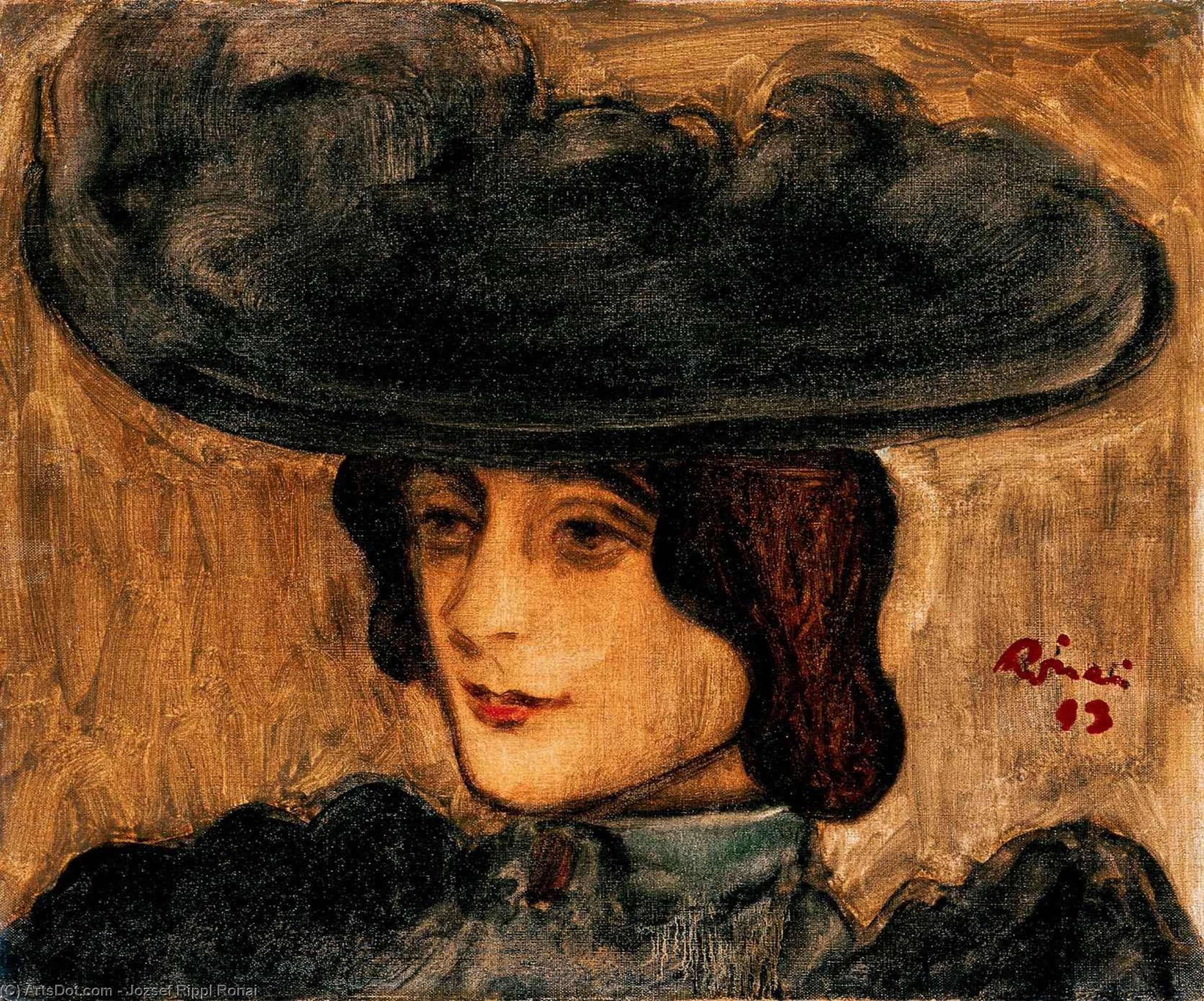 Parisian Woman With Hat — József Rippl-rónai
