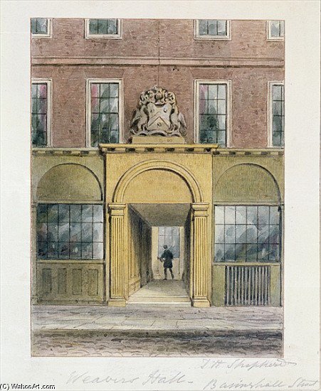 The Entrance To Weavers Hall — Thomas Hosmer Shepherd