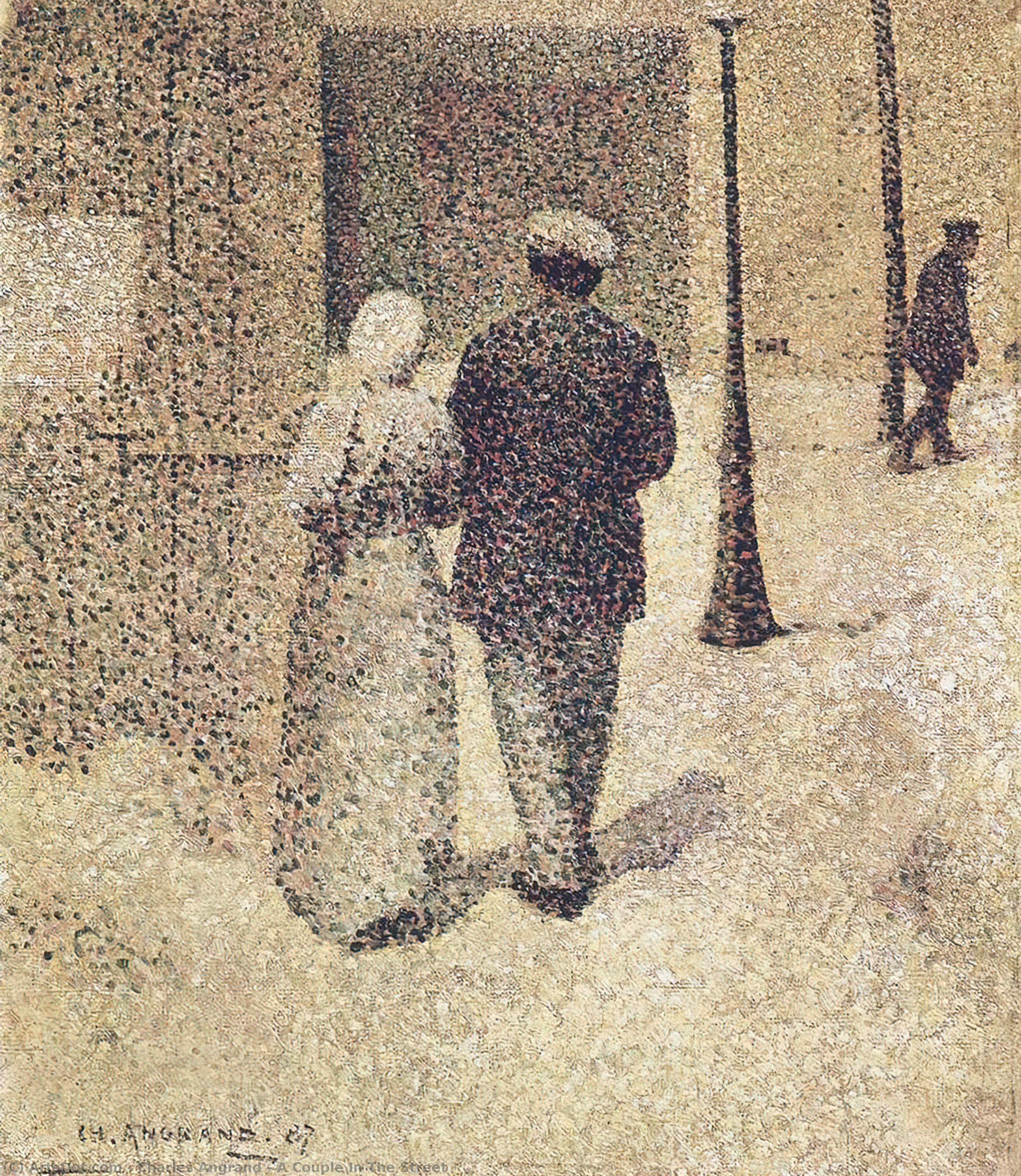A Couple In The Street — Charles Angrand