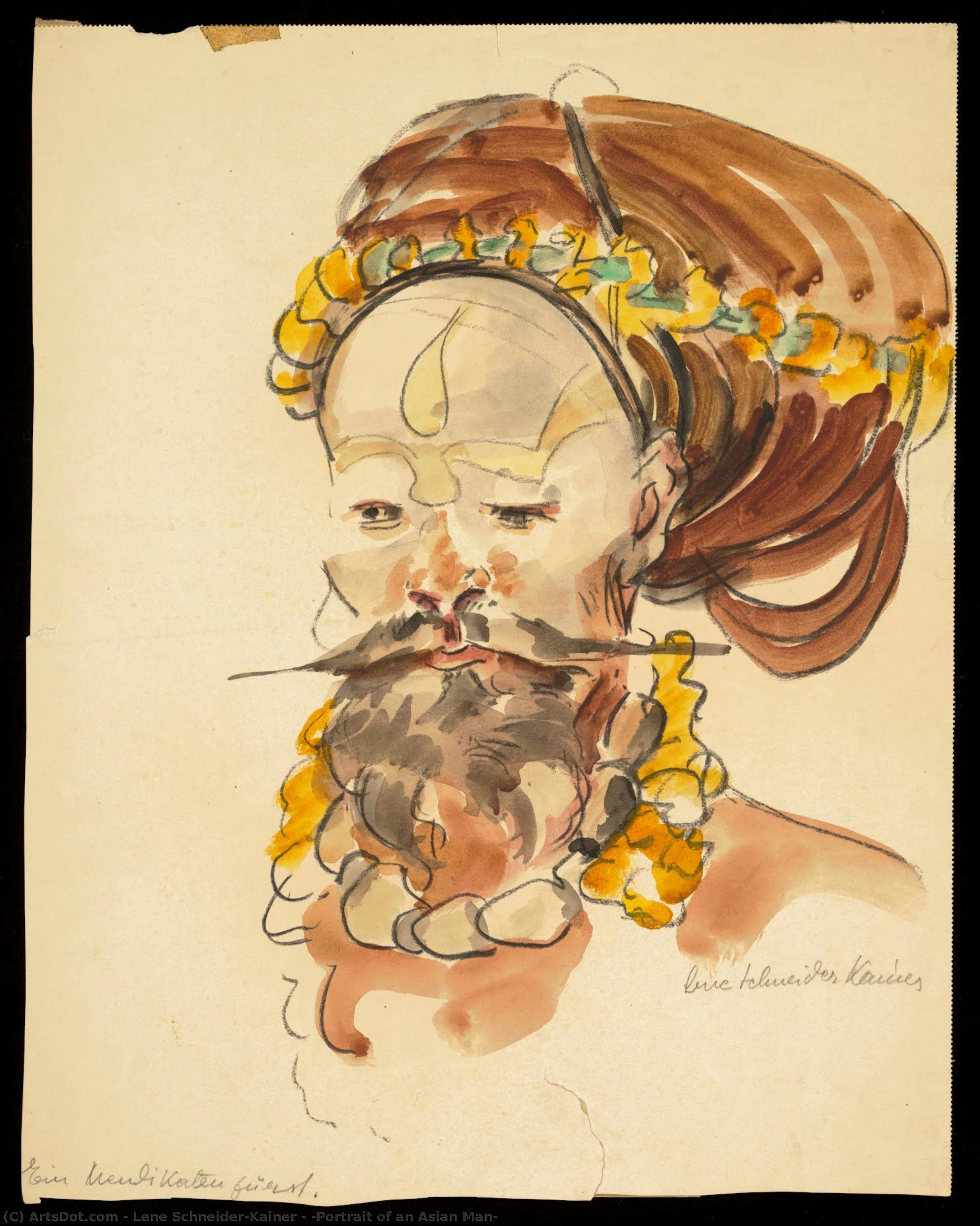 [portrait Of An Asian Man] — Lene Schneider-kainer