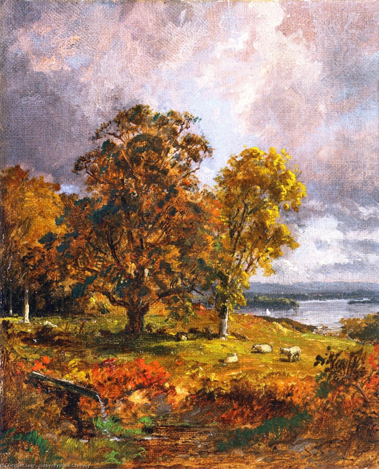 Landscape With Trees — Jasper Francis Cropsey