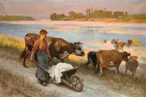 Summer Impression On The Loire — Édouard Debat-ponsan
