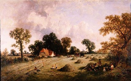 Haymaking In Hampshire — James Edwin Meadows