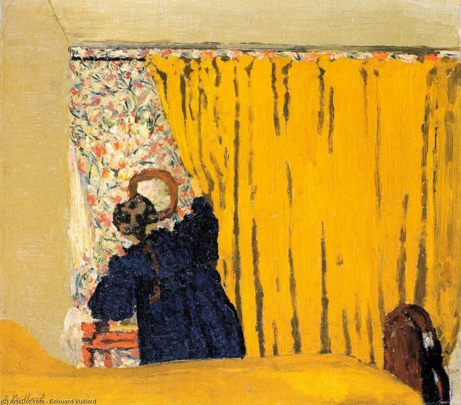 The Yellow Curtain — Jean-édouard Vuillard