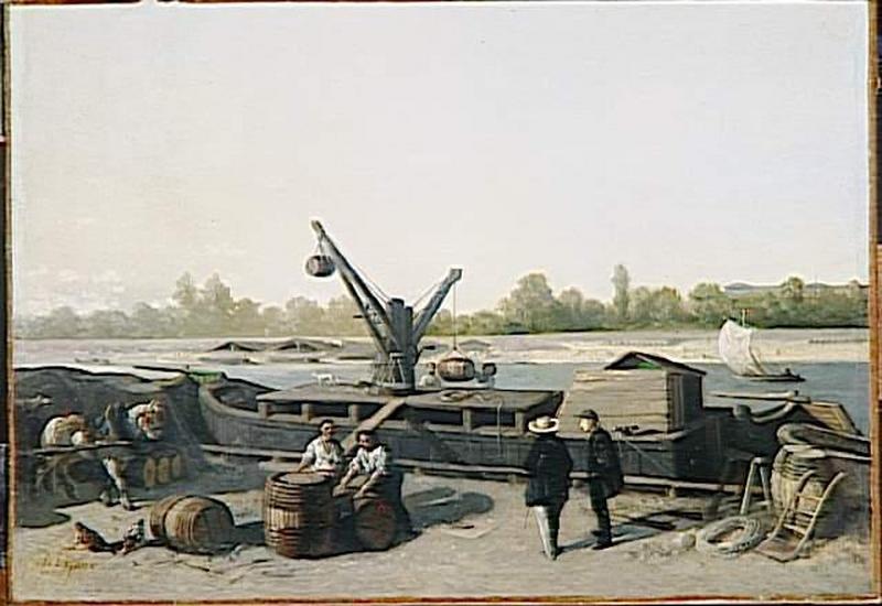 Chaland A Quai — Stanislas Lépine