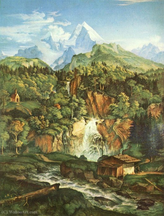 The Watzmann — Adrian Ludwig Richter