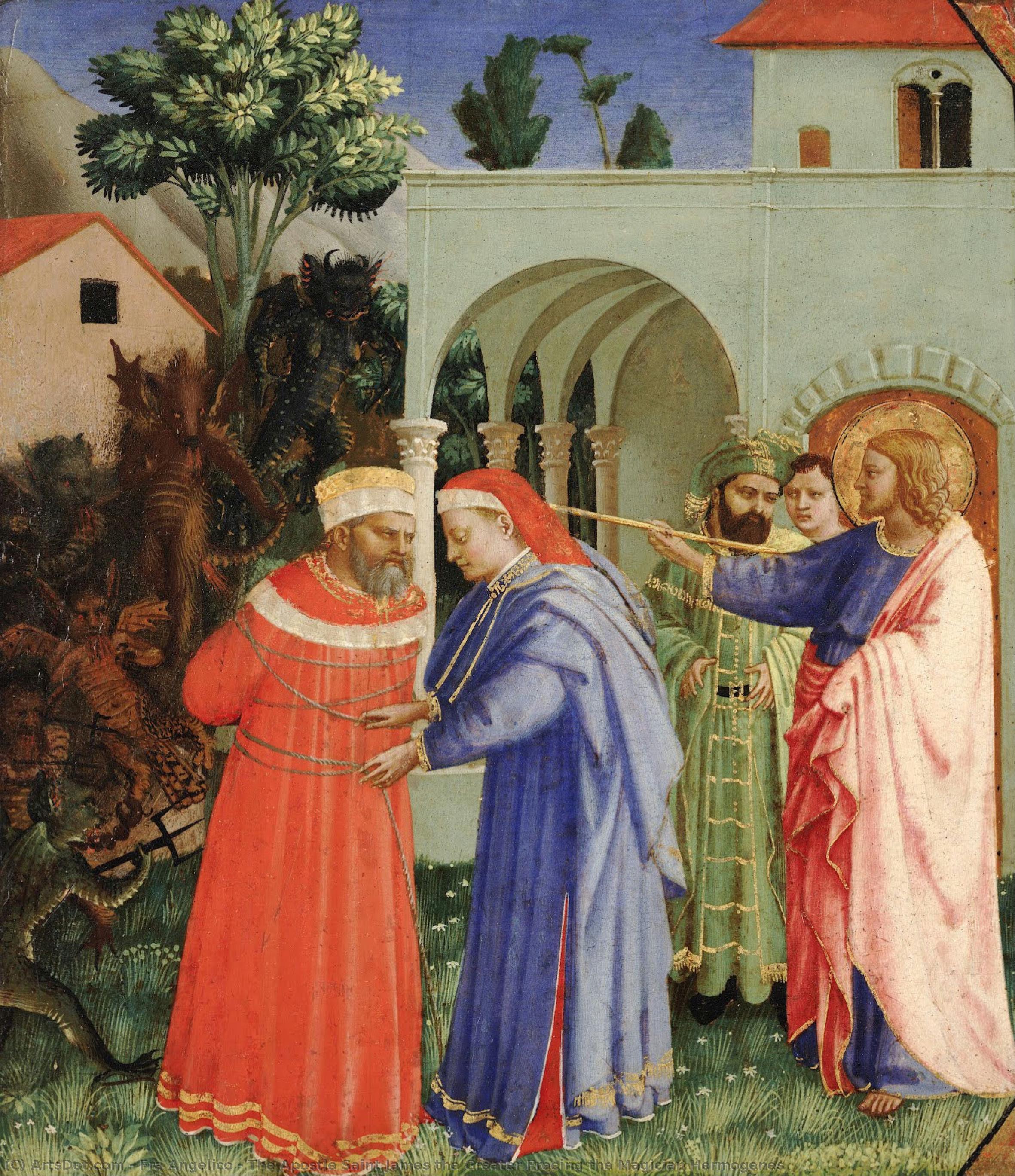 The Apostle Saint James The Greater Freeing The Magician Hermogenes — Fra Angelico