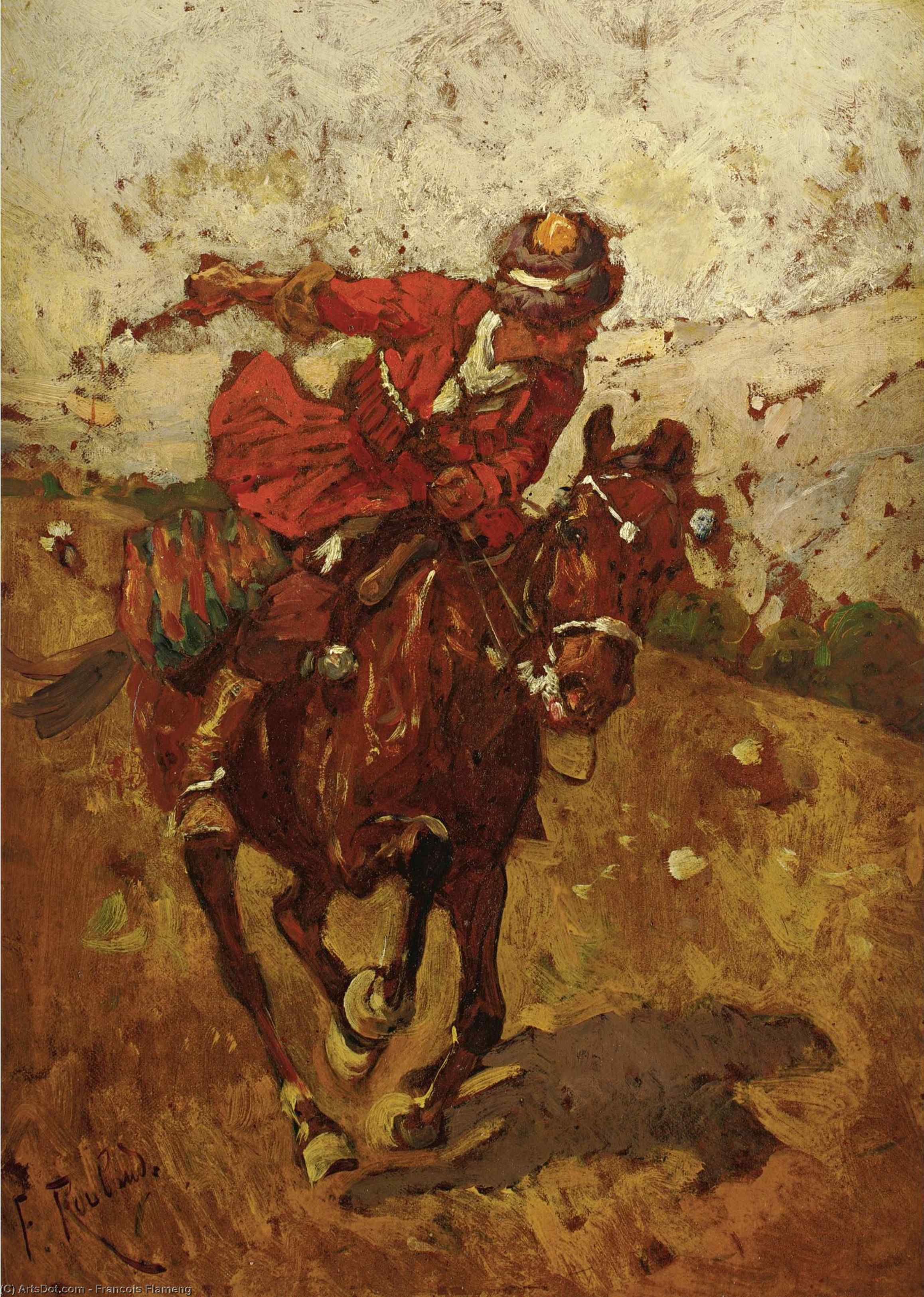 Cossack Horsemen — François Flameng