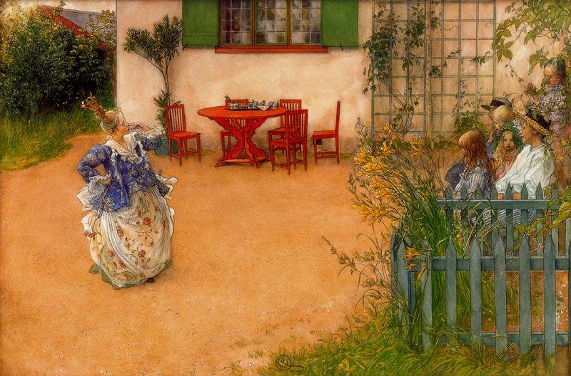 Lisbeth Represents The Mean Princess In The Blue Bird — Carl Larsson