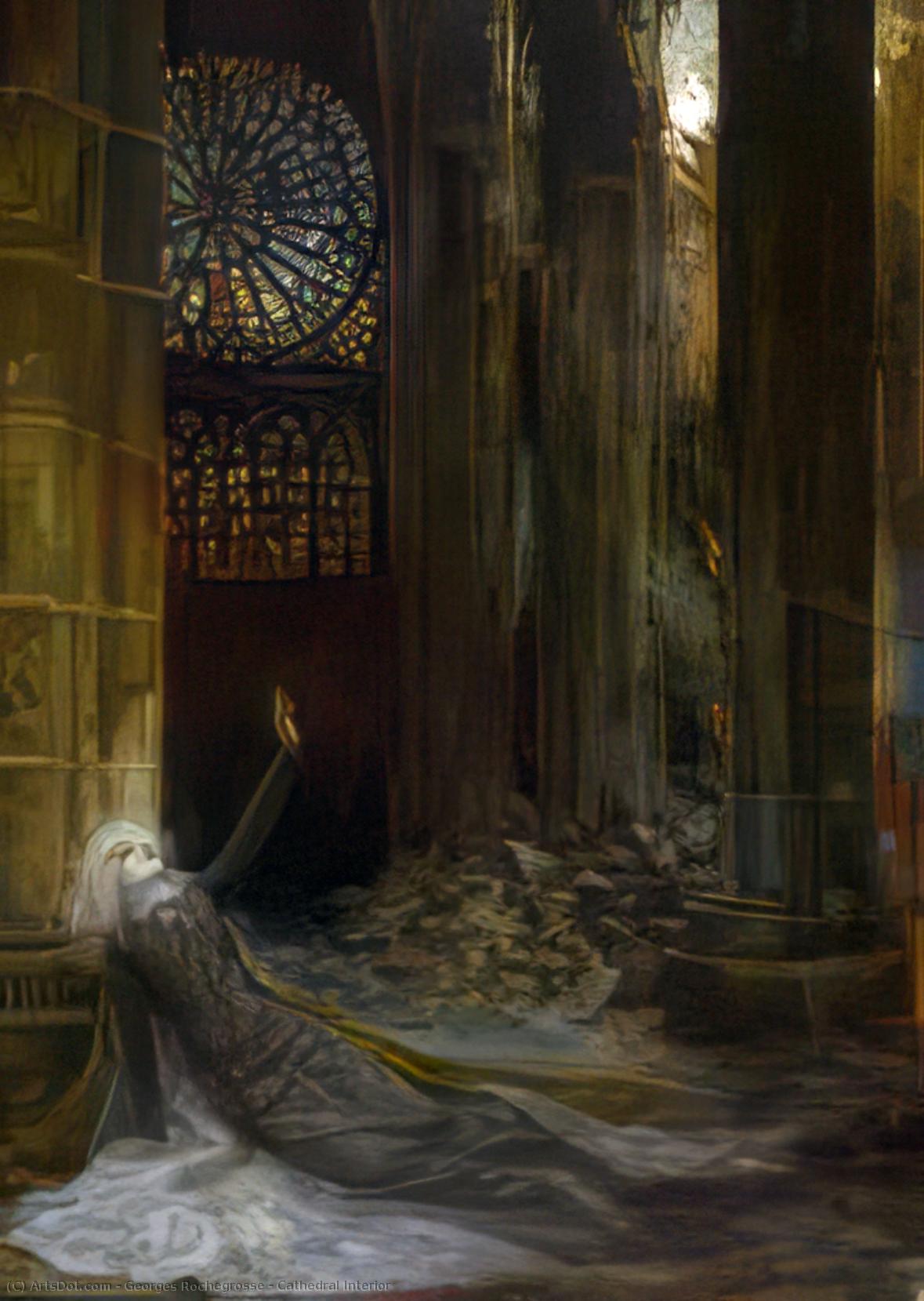 Cathedral Interior — Georges Antoine Rochegrosse