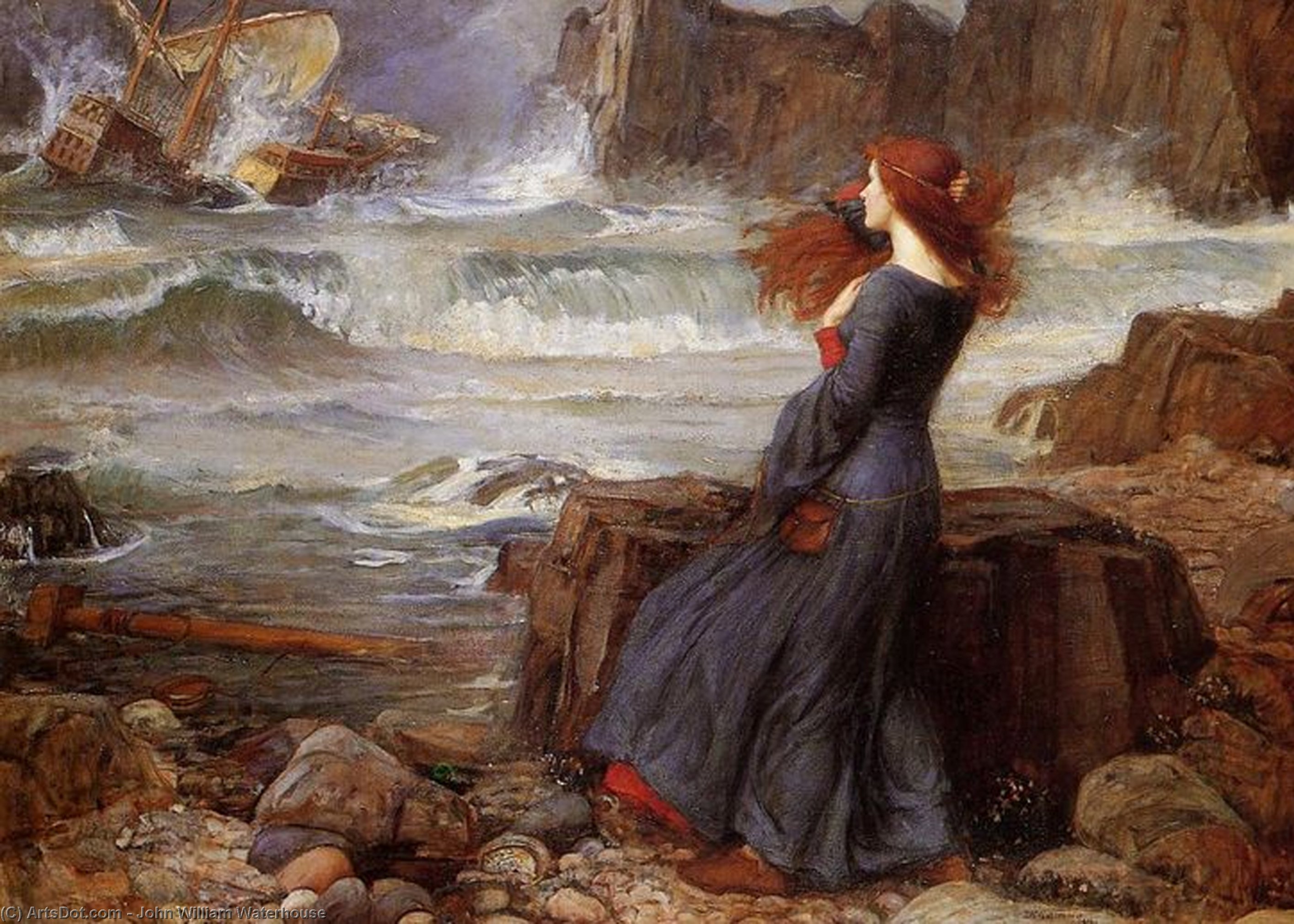 Miranda - The Tempest — John William Waterhouse
