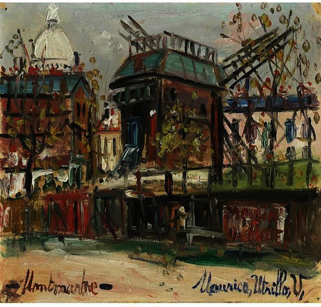 Montmartre (le Moulin De La Galette) — Maurice Utrillo