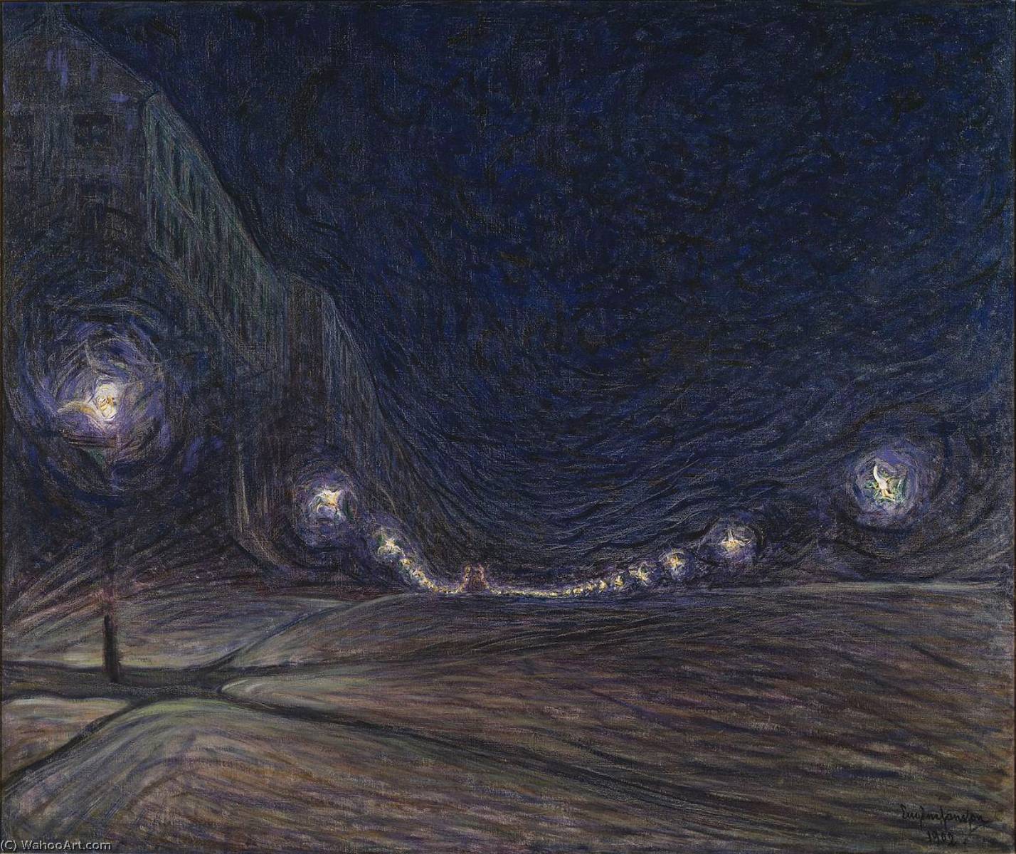 Hornsgatan By Night — Eugene Jansson