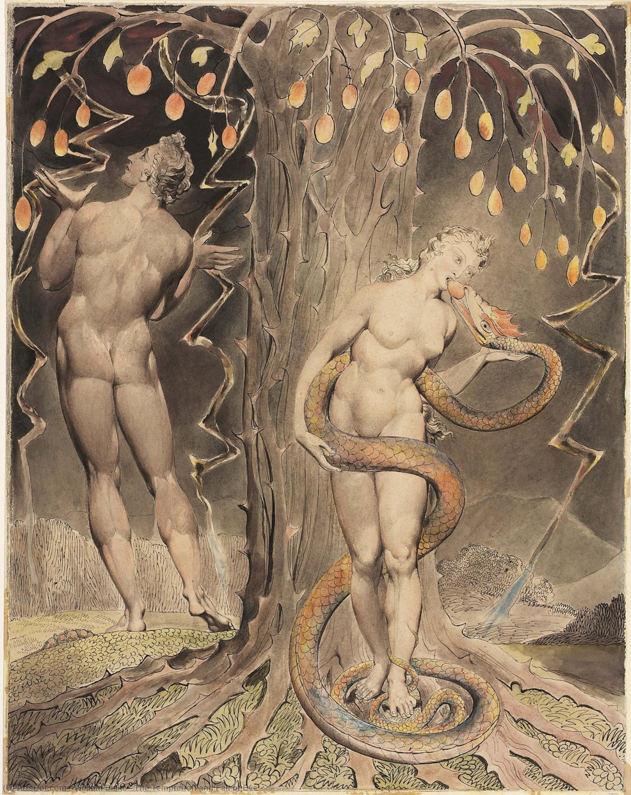 The Temptation And Fall Of Eve — William Blake