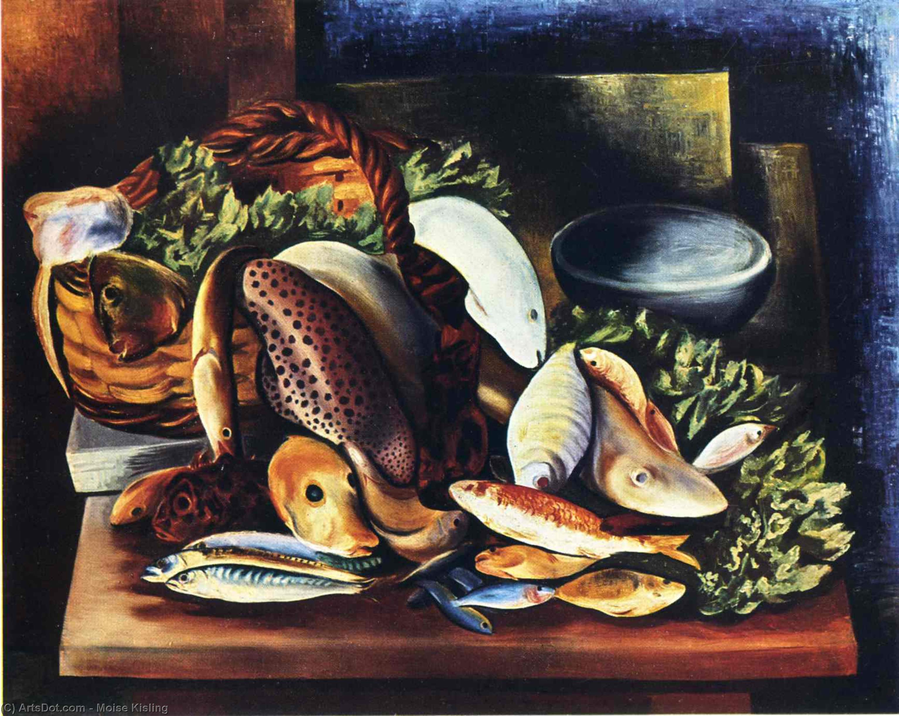 Still Life With Fish — Moïse Kisling