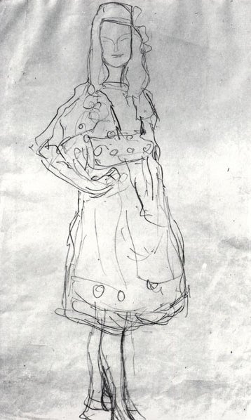 Study For Portrait Of Mada Primavesi — Gustav Klimt