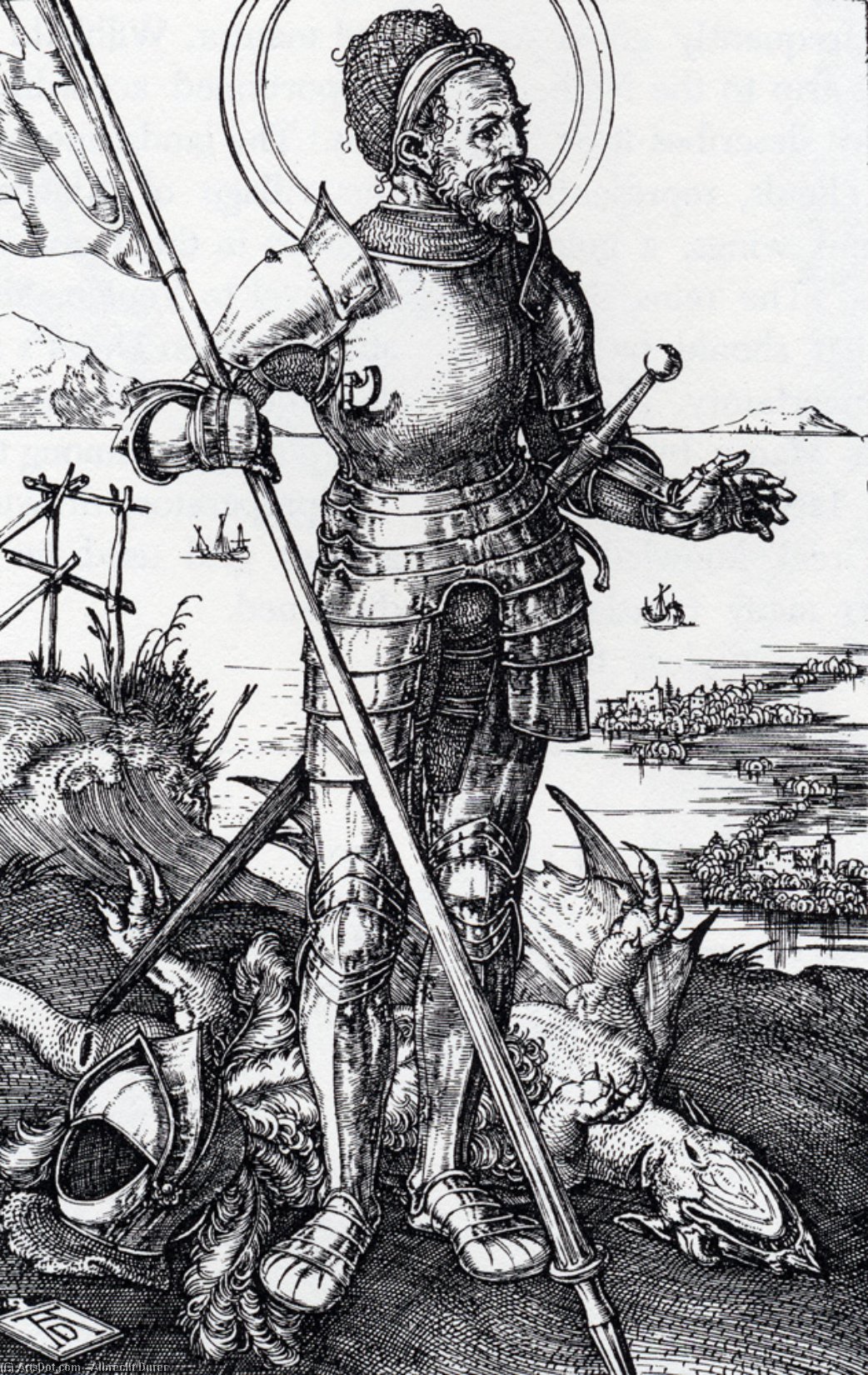 St. George On Foot — Albrecht Dürer