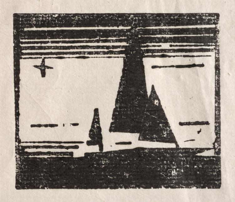 Ketch With Star — Lyonel Feininger