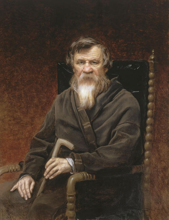 Portrait Of The Historian Mikhail Petrovich Pogodin — Vasily Grigoryevich Perov
