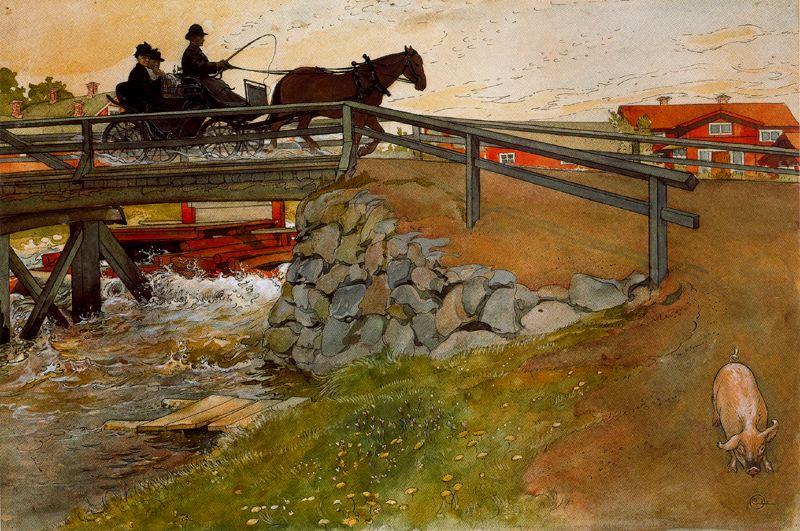 The Bridge — Carl Larsson