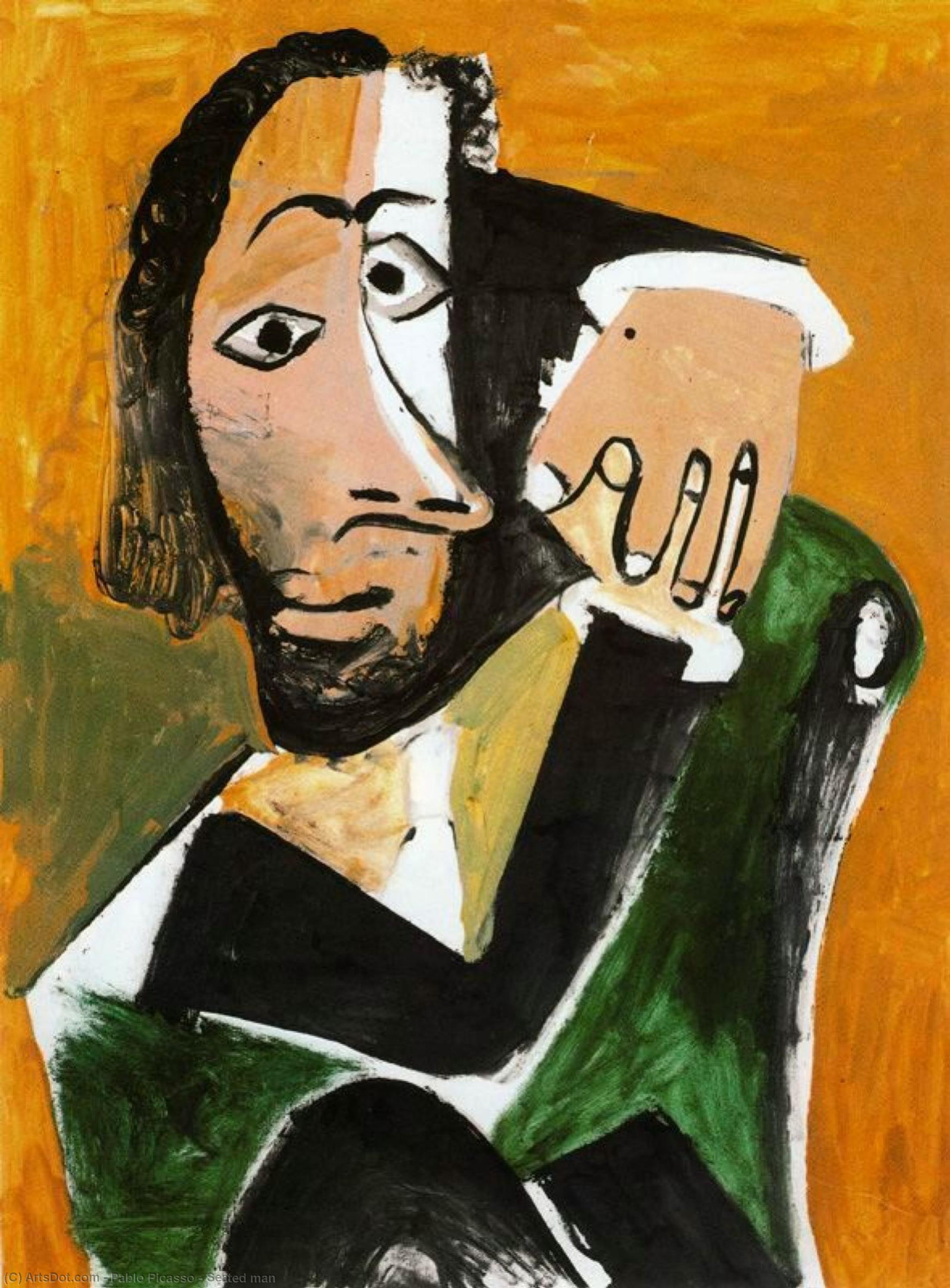 Seated Man — Pablo Picasso