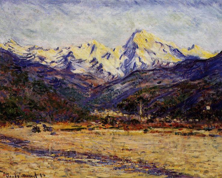 The Valley Of The Nervia — Claude Monet