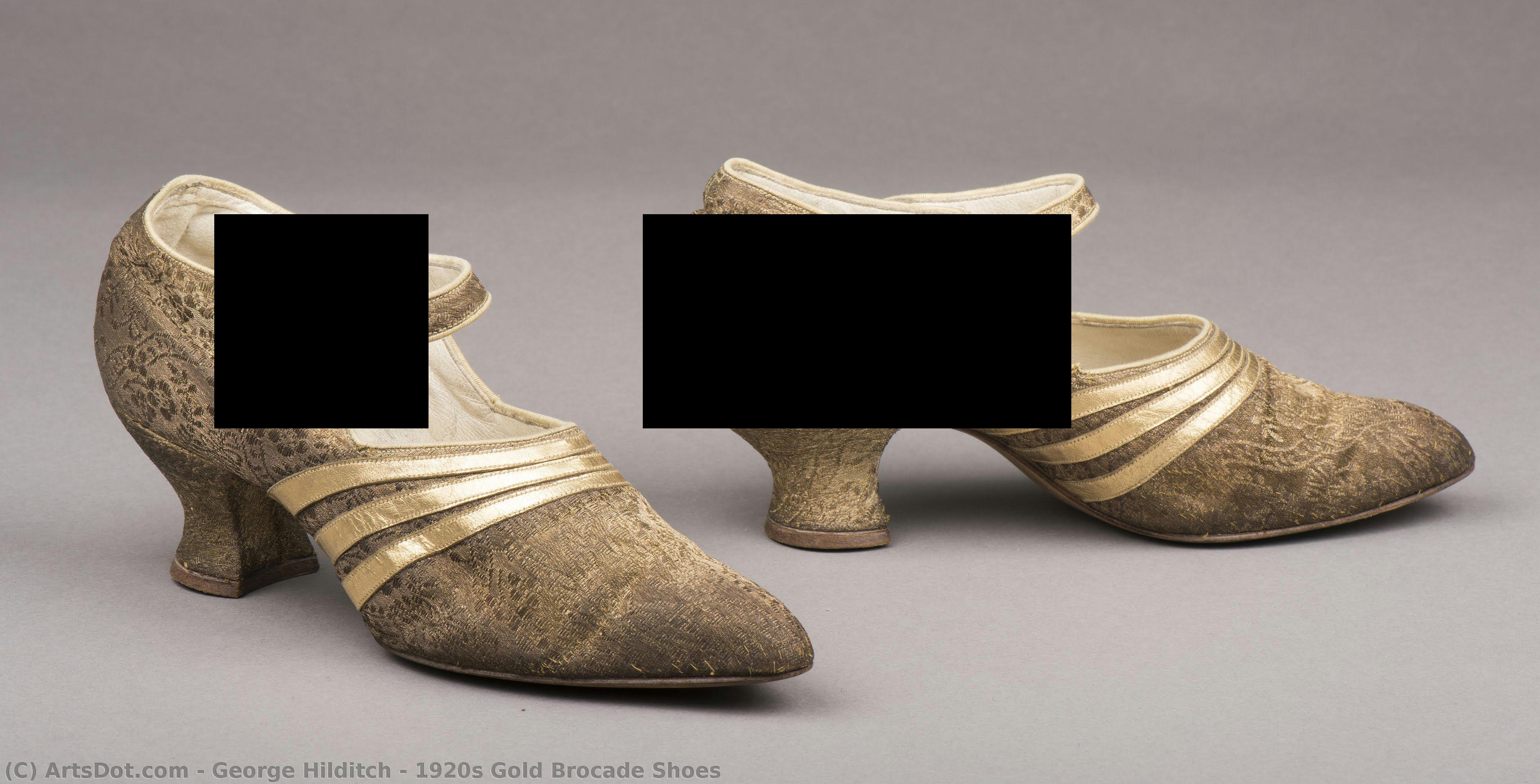 1920s Gold Brocade Shoes — George Hilditch
