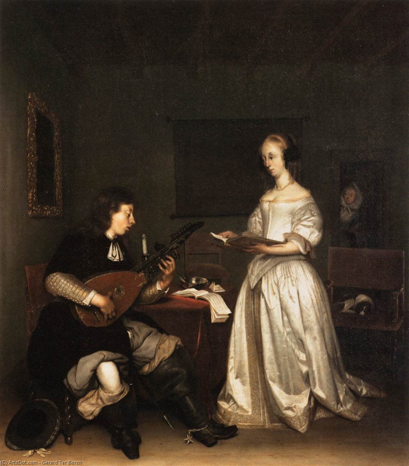 The Duet: Singer And Theorbo Player — Gerard Ter Borch
