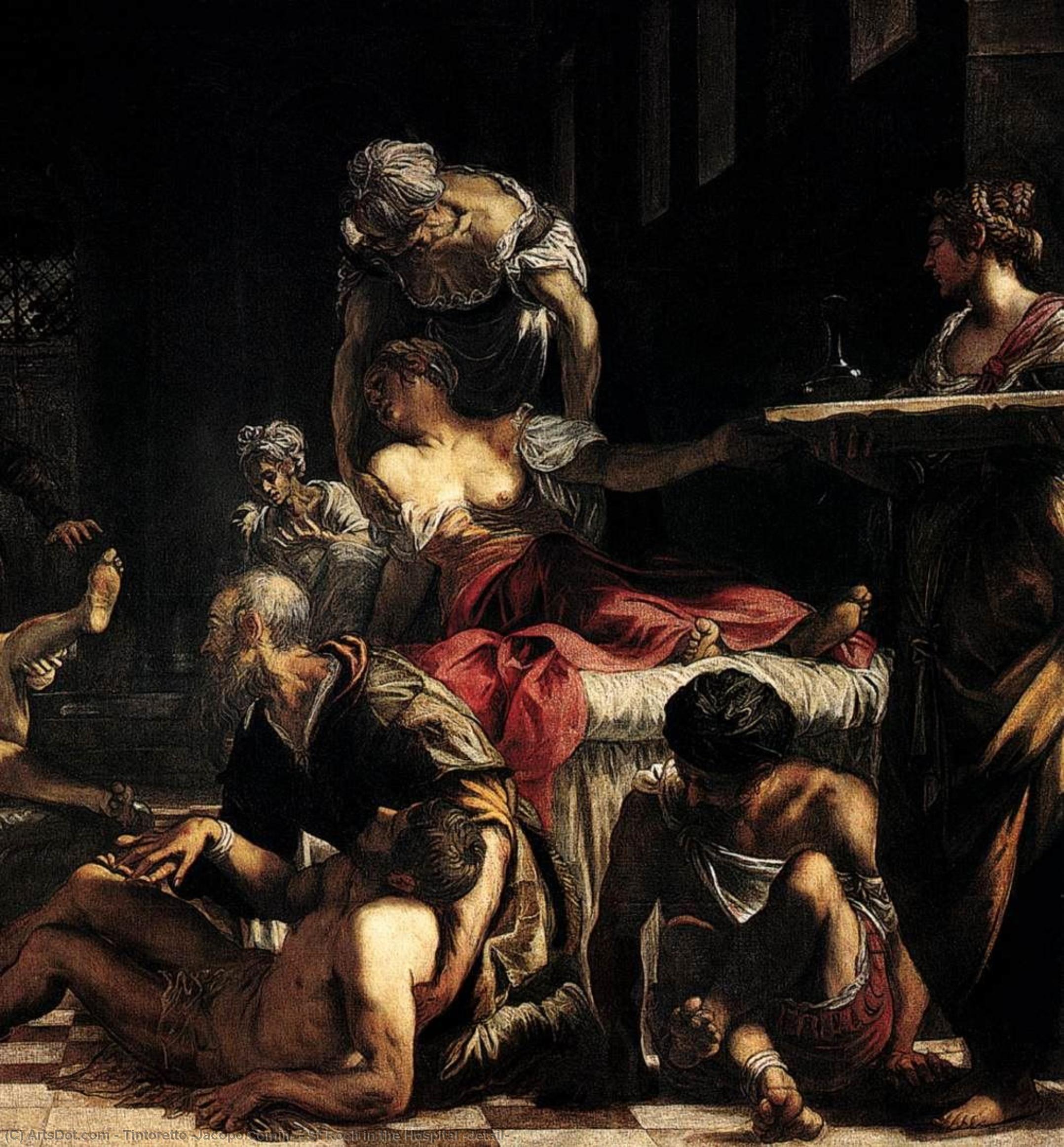 St Roch In The Hospital (detail) — Jacopo Tintoretto