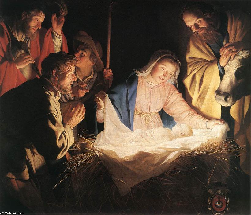 Adoration Of The Shepherds — Gerard Van Honthorst