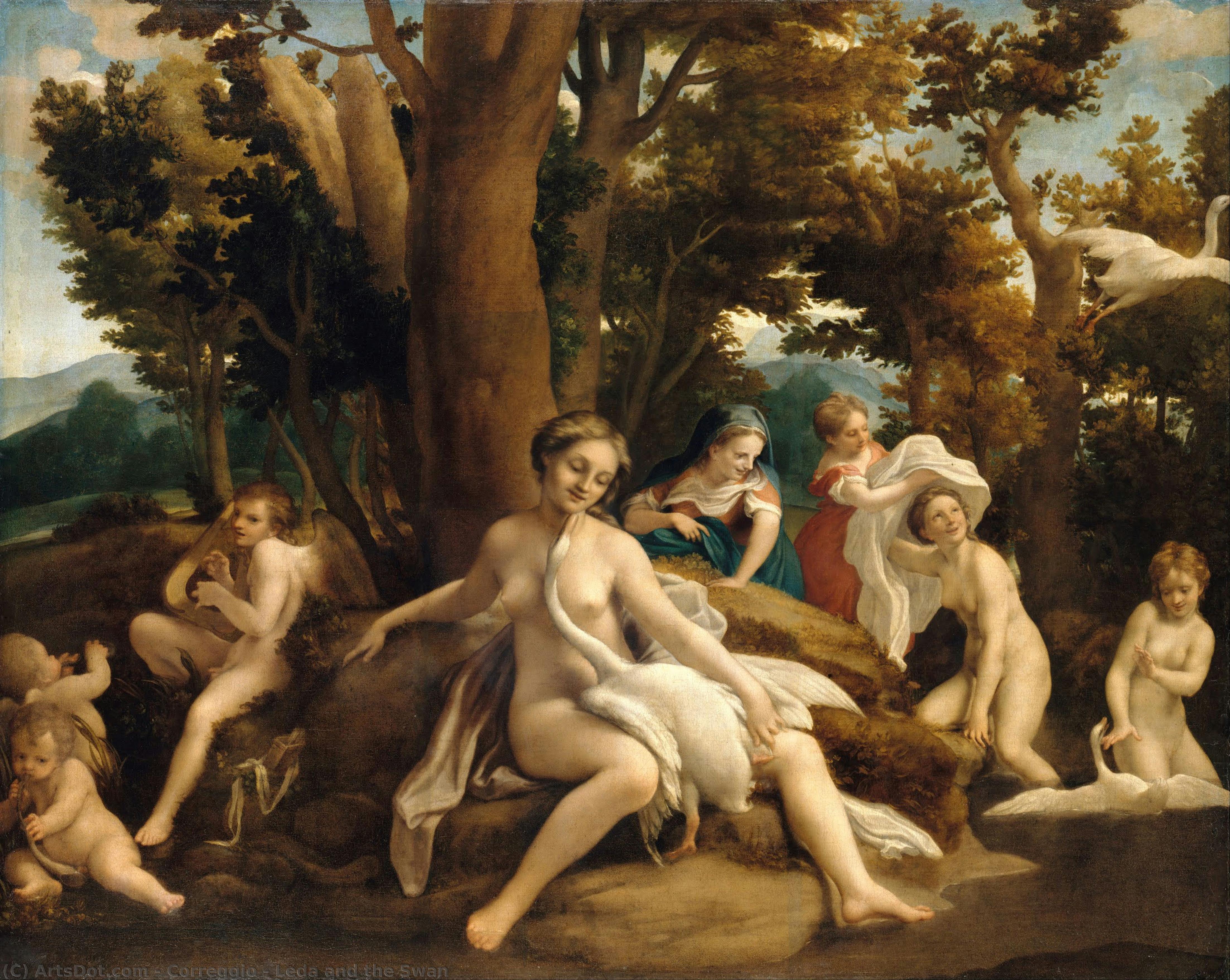 Leda And The Swan — Antonio Allegri