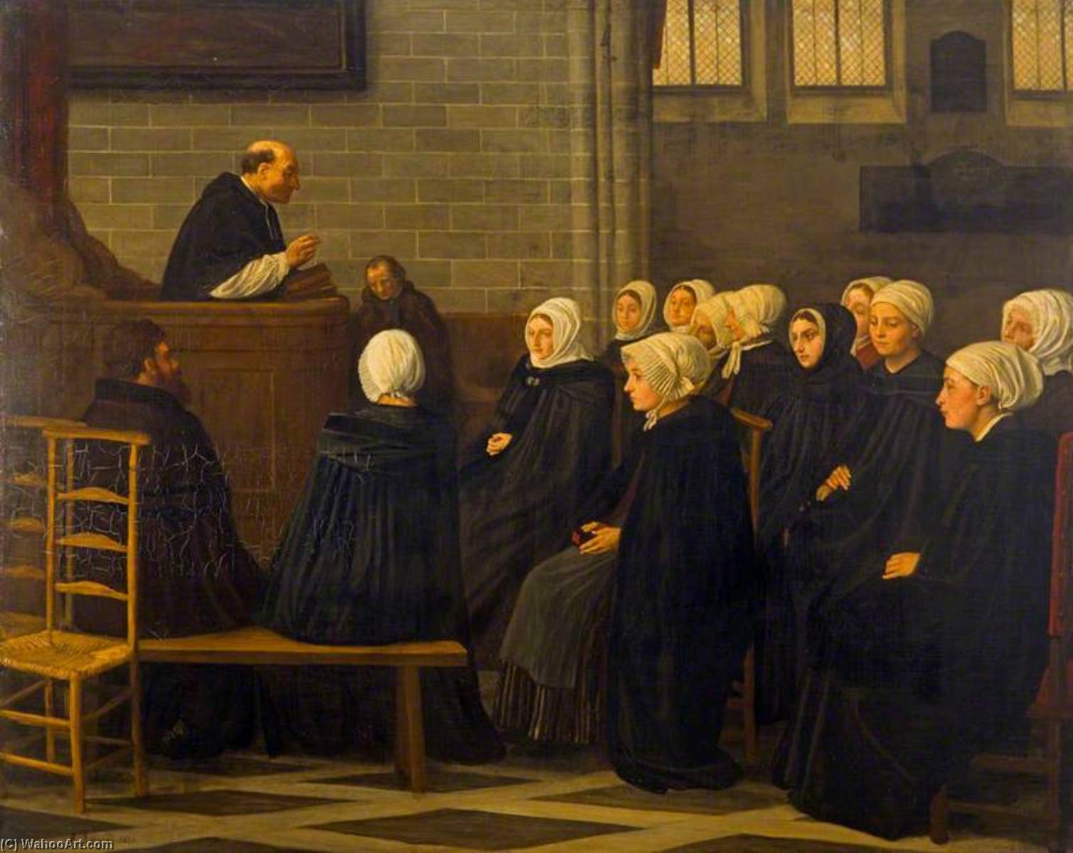 The Sermon — Alphonse Legros