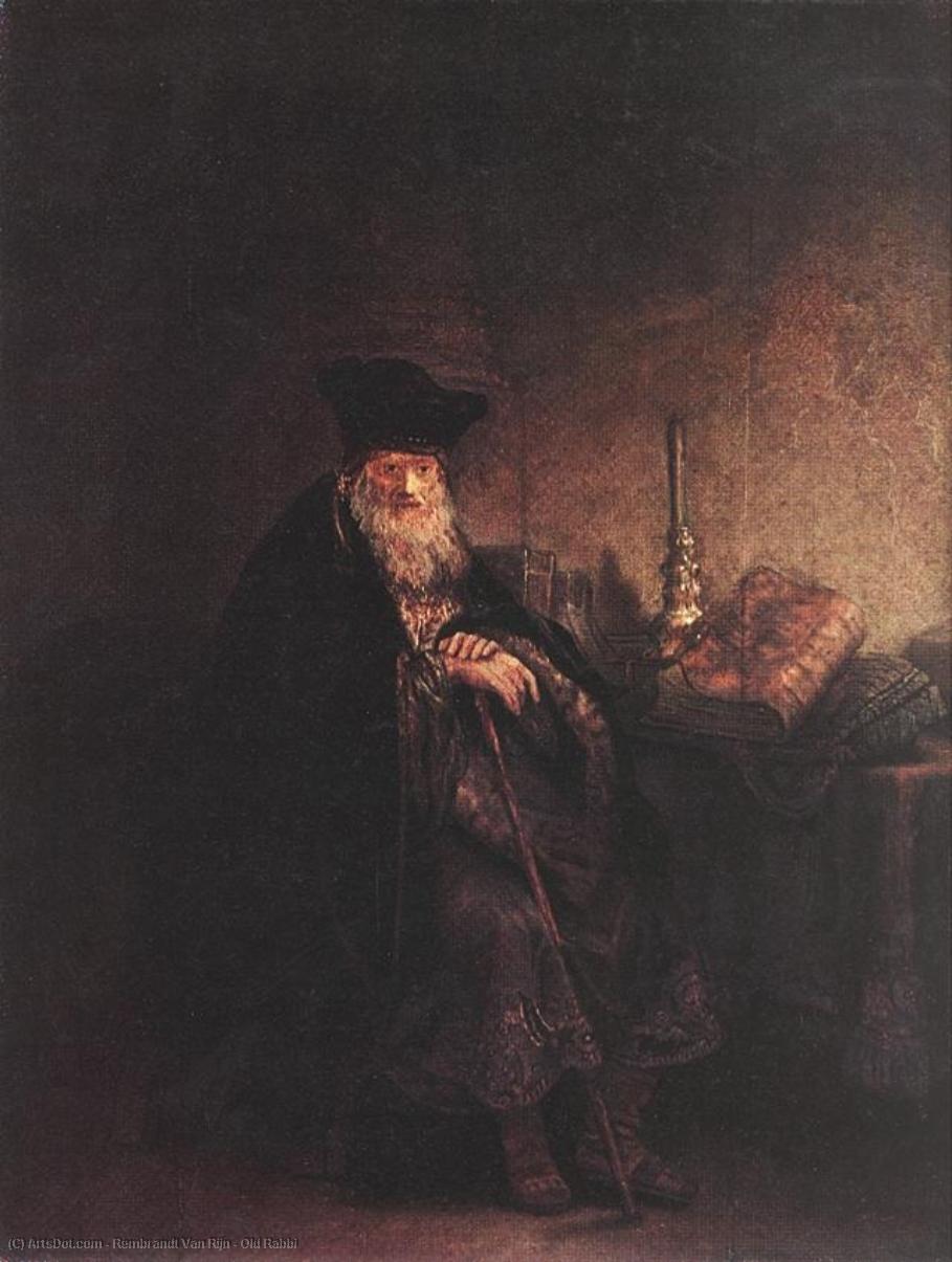 Old Rabbi — Rembrandt Van Rijn