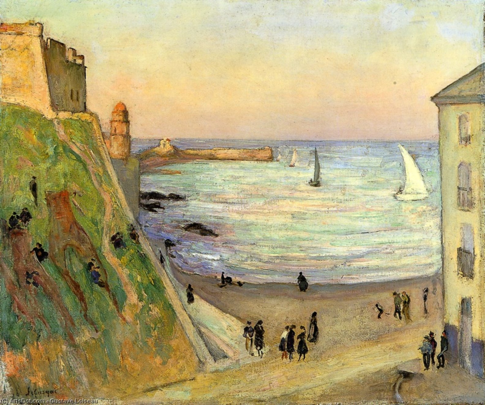 The Port At Collioure — Gustave Loiseau