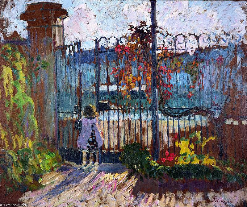La Grille Du Jardin De Lagny — Henri Lebasque
