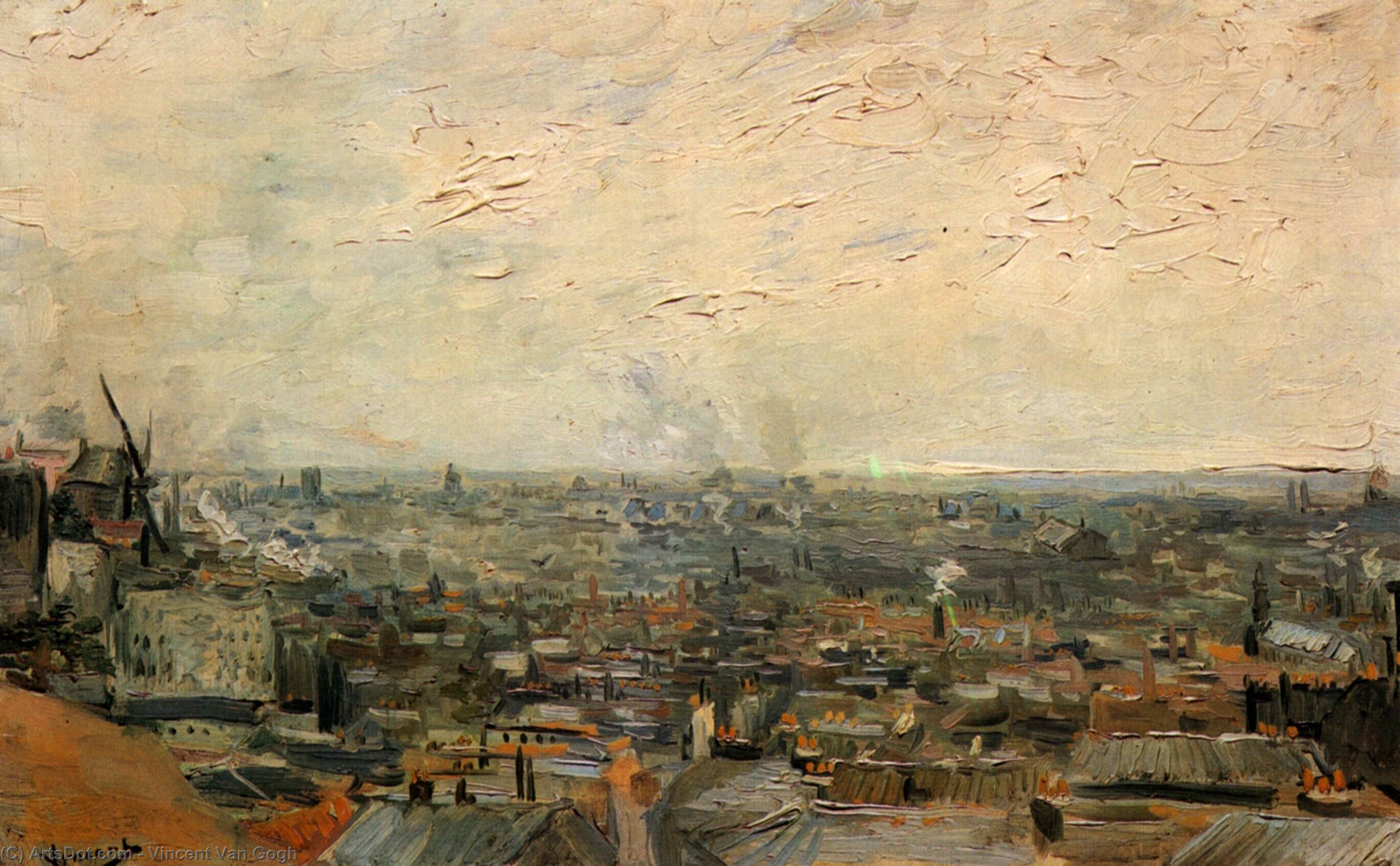 View Of Paris From Montmartre — Vincent Willem Van Gogh