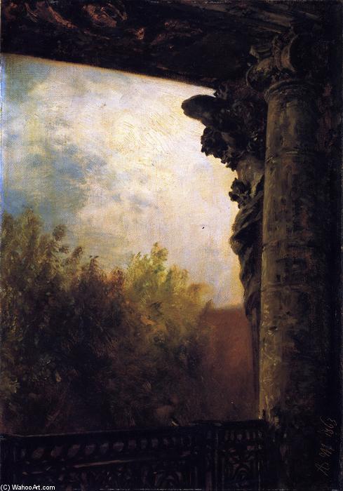View From A Window Of The Royal Palace In Berlin — Adolph Von Menzel
