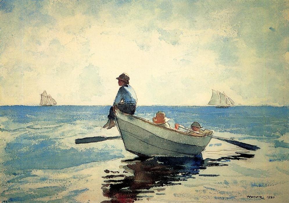 Boys In A Dory — Winslow Homer