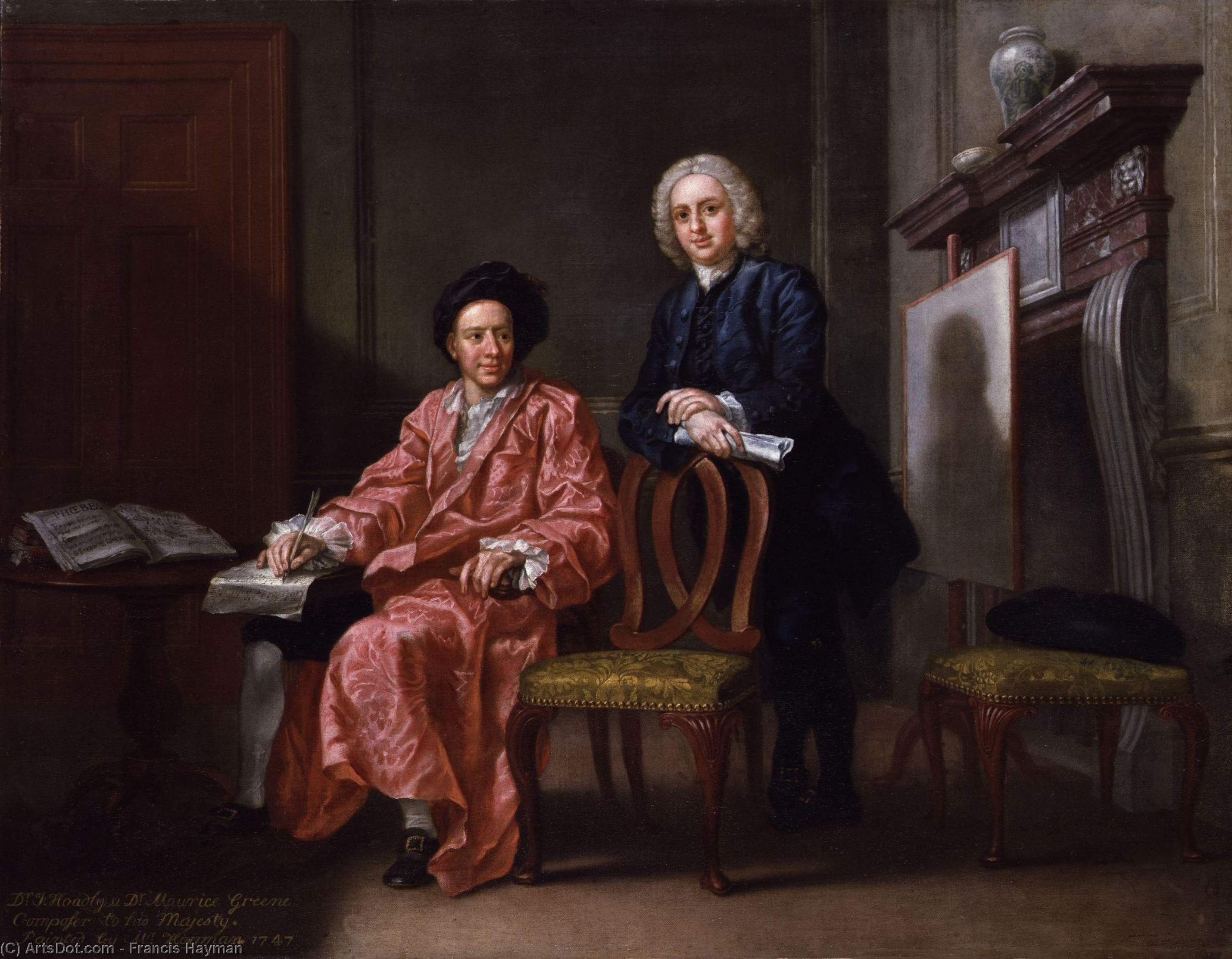 Maurice Greene; John Hoadly — Francis Hayman